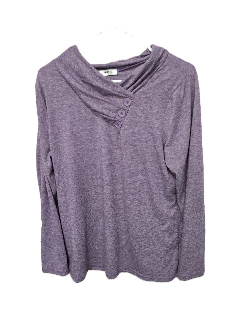 Hawalili Purple Cowl Neck Top